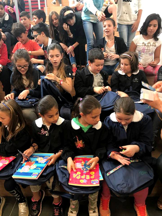 Da Auser Veneto 150 zaini per i bambini di Pieve Torina (MC)