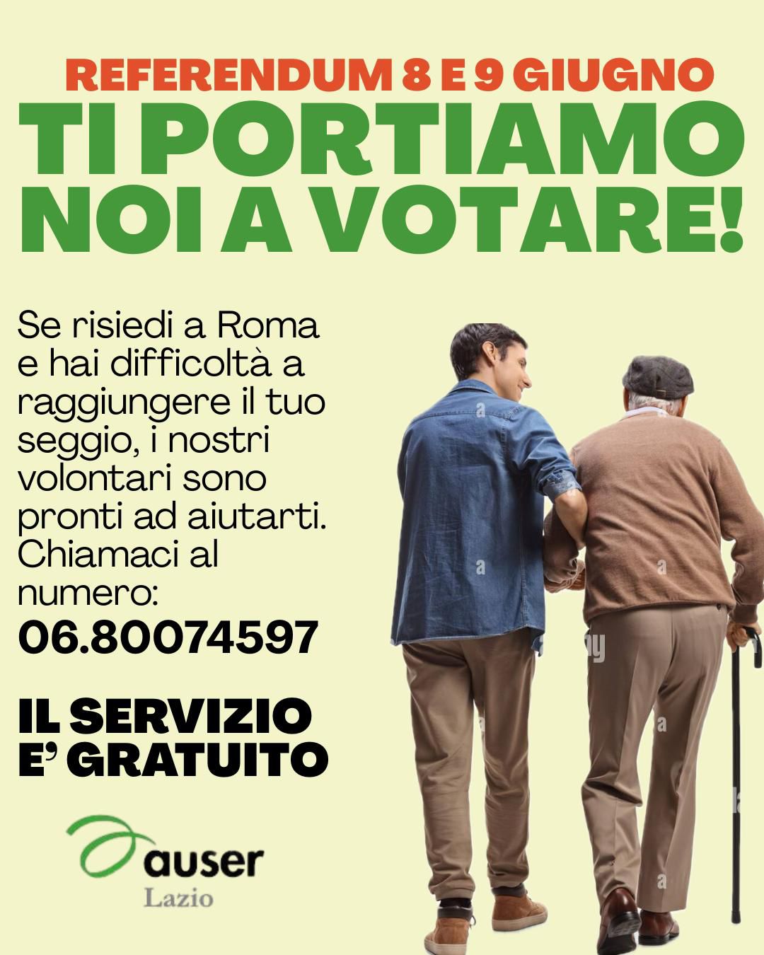 Referendum: a Roma i volontari Auser aiutano le persone a recarsi alle urne