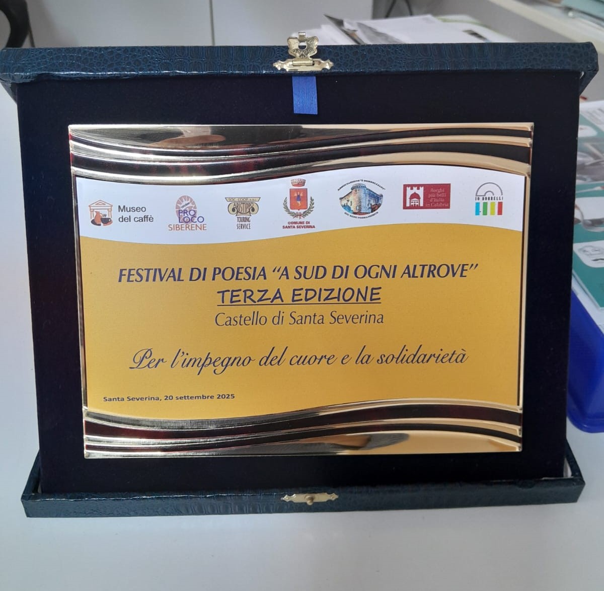 Un premio per l’Auser Crotone al festival della poesia