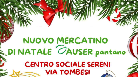 Pesaro, il mercatino di Natale di Auser Pantano