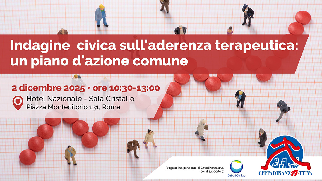 Solo la metà dei cittadini segue le terapie in modo costante ed appropriato. L’indagine di CittadinanzAttiva