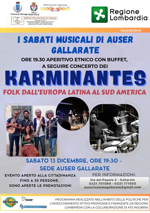 Gallarate (VA), continuano le serate in musica