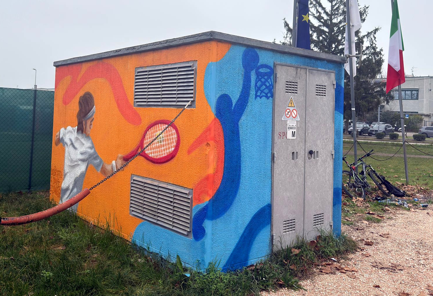 Coriano (RN), un nuovo Murales sulla cabina elettrica, prosegue il progetto Auser di street art