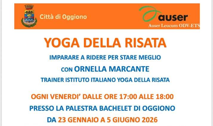Oggiono (LC), yoga della risata con Auser
