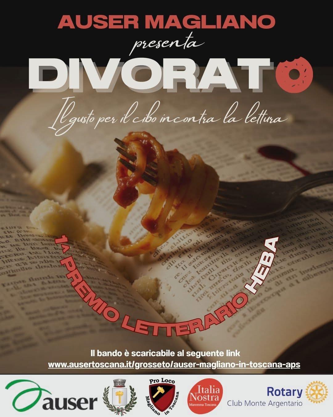 Magliano (GR), concorso letterario promosso dall’Auser, quando il gusto per il cibo incontra la lettura