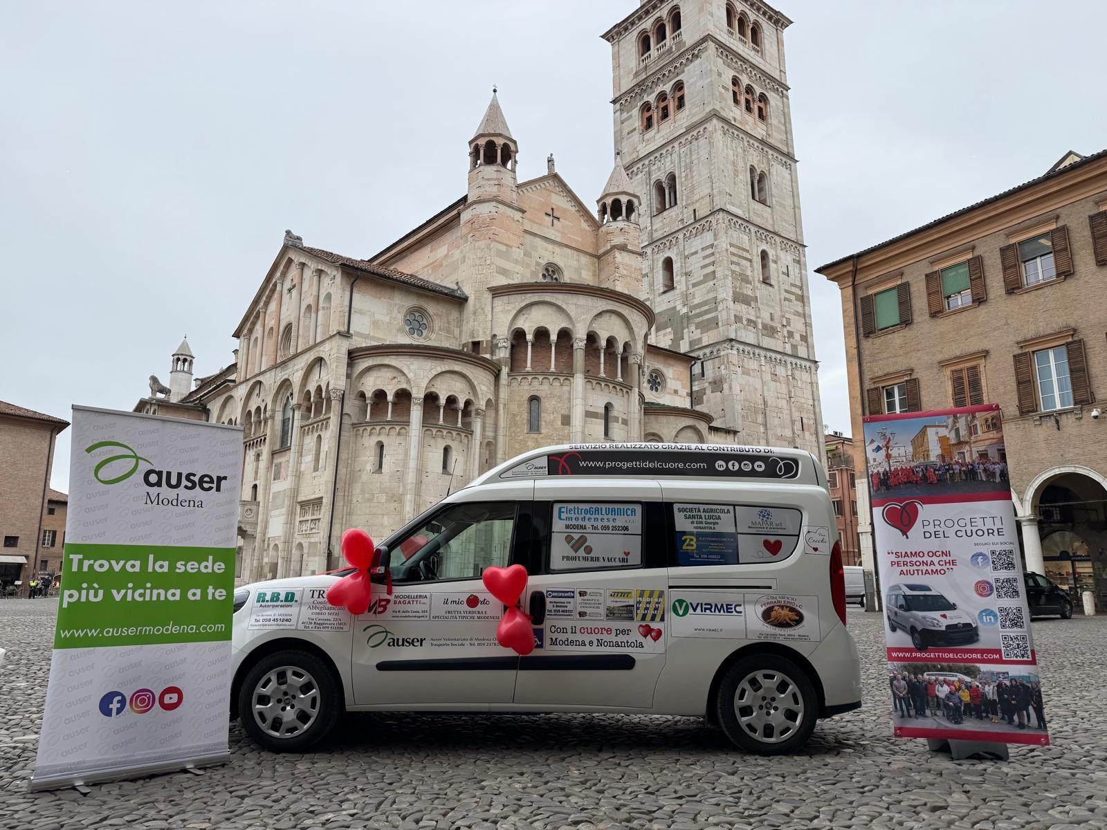 Nuovo mezzo per Auser Modena grazie a Progetti del Cuore