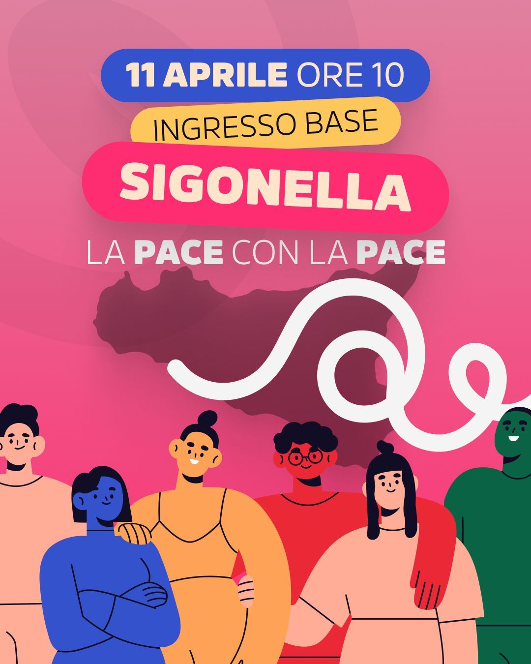 Auser Sicilia aderisce alla manifestazione dell’11 aprile “Sigonella – La Pace con la Pace” per impedire che la Sicilia diventi una portaerei americana