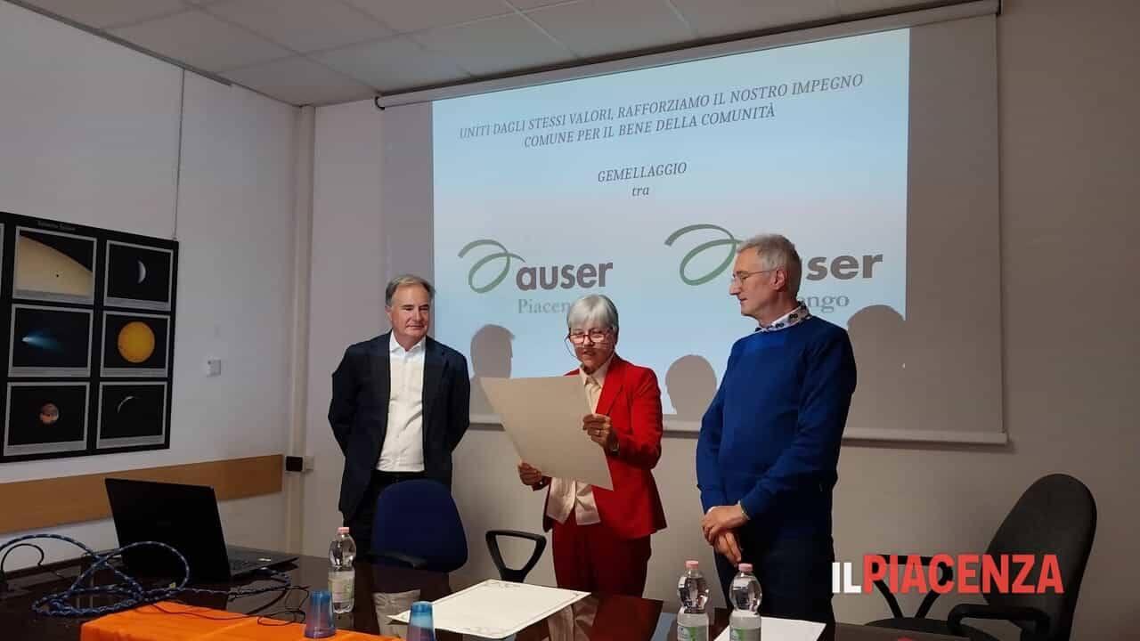 Auser Piacenza e Auser Pedrengo (BG) uniti in gemellaggio