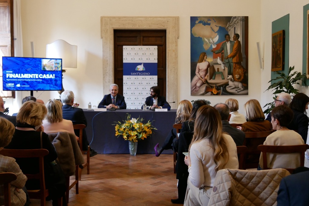 Roma, “Finalmente casa!”, un progetto di housing sociale della Comunità di Sant’Egidio sostenuto dalla Fondazione di Leonardo Maria Del Vecchio